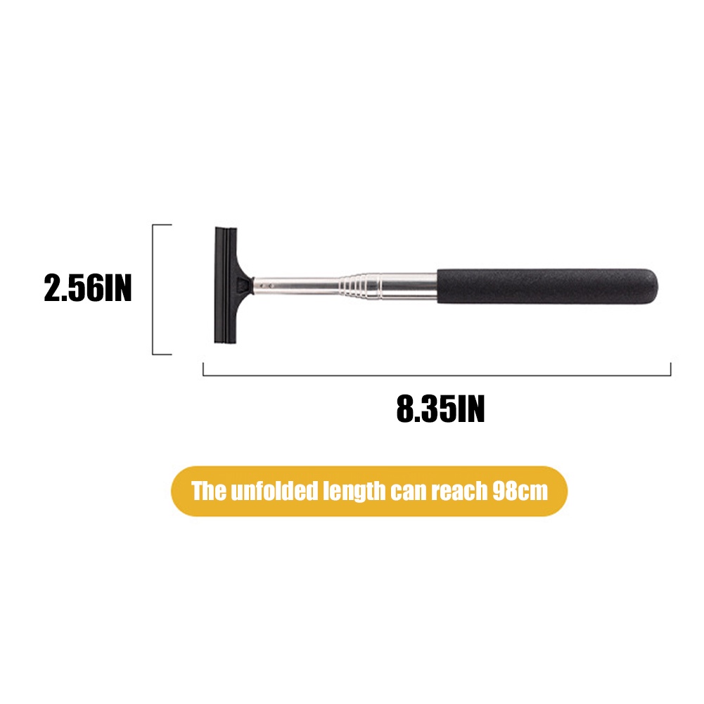 Cây Lau Kính Chiếu Hậu Xe Hơi Có Tay Cầm Dài 98cm Tiện Dụng