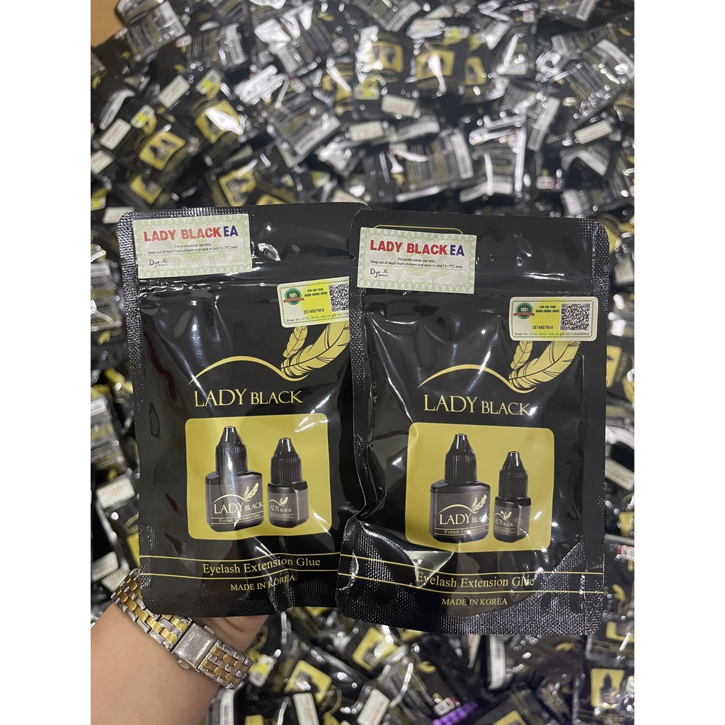 Keo nối mi Lady black khô chậm, nối mi, tạo fan.MR ĐỨC