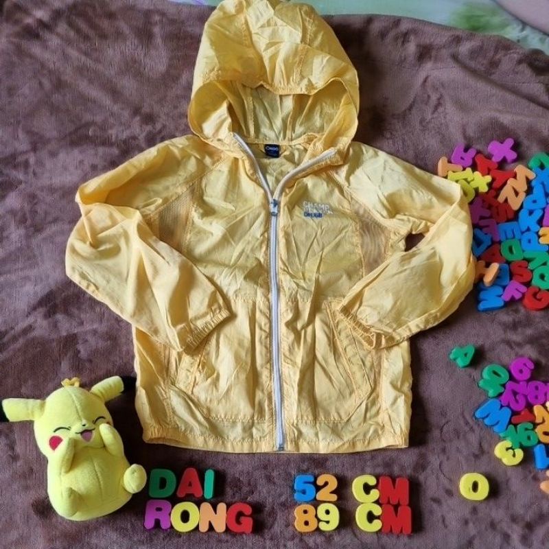 Áo gió 1 lớp size 130