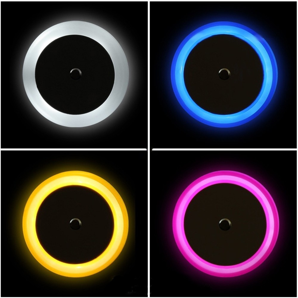 [Tổng Kho Sỉ] Đèn Ngủ Cảm Ứng Ánh Sáng Kiểu VÒNG TRÒN, Tự Động Bật Vào Buổi Tối - Bảo Hành 1 Tháng