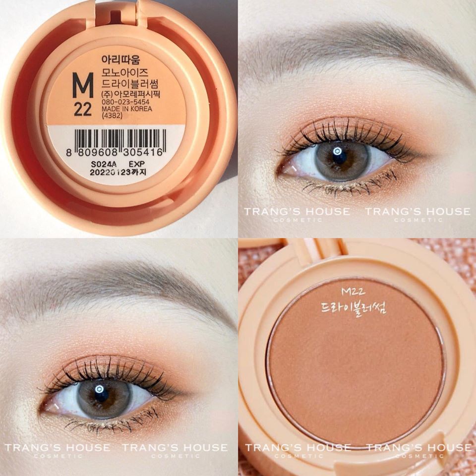 Phấn mắt Aritaum Mono Eyes Peach Apricot Collection (Một sản phẩm của Amore Pacific)