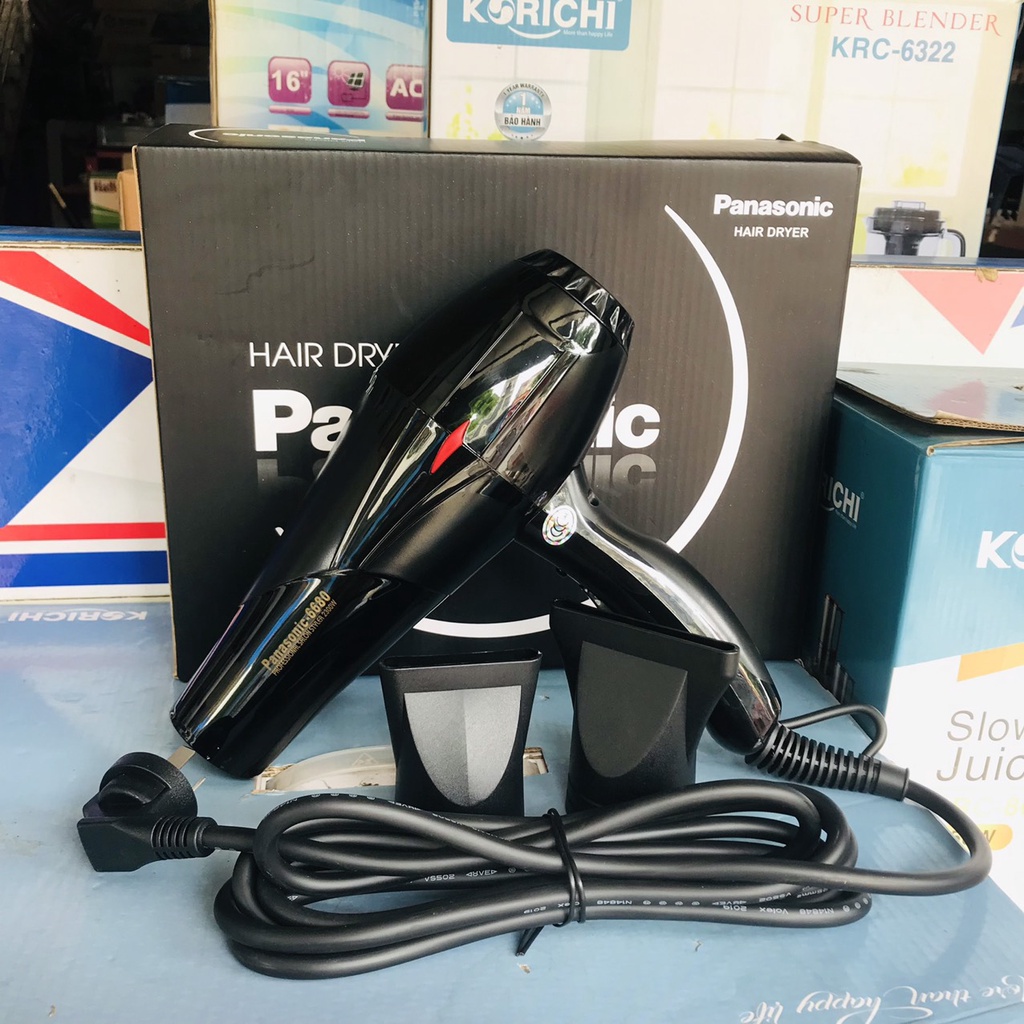 Máy sấy tóc 2 chiều PA.NA -6680 công suất 2300w, động cơ dây đồng siêu bền sấy cực khỏe, dòng máy sấy tóc salon.