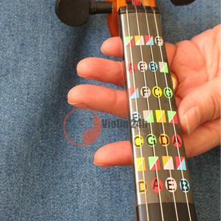 Miếng dán nốt đàn Violin nhìn nốt theo màu.