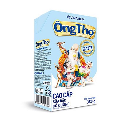 SỮA ĐẶC CÓ ĐƯỜNG ÔNG THỌ CHỮ XANH - HỘP GIẤY 380G