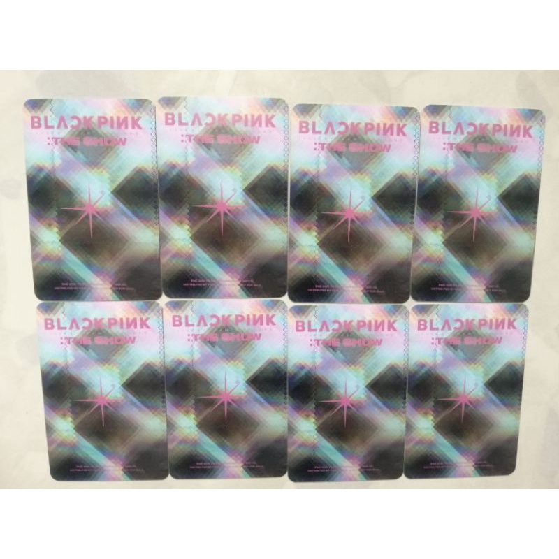 Set card ảnh unoff BLACKPINK Jisoo, Jennie, Rose, Lisa - concert The Show Live