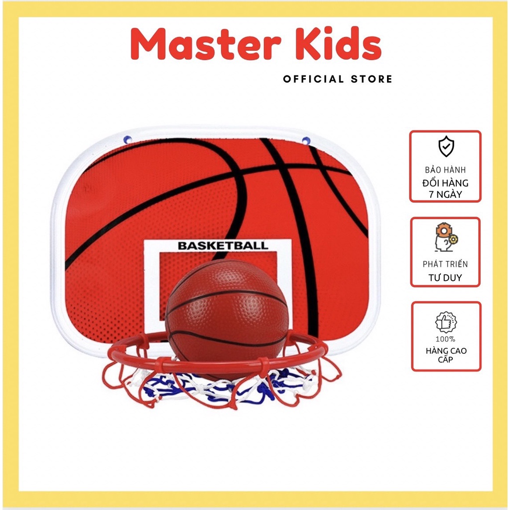 Đồ chơi bóng rổ Mini treo tường ⚡ PHÁT TRIỂN CHIỀU CAO ⚡Ngay tại nhà cho Trẻ 1-12 tuổi MasterKids