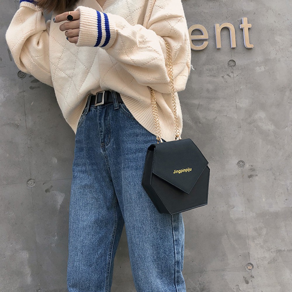 [XẢ KHO GIÁ SỐC] Túi đeo cheo hình lục giác xu hướng thời trang mới 2019 - RiBi Shop
