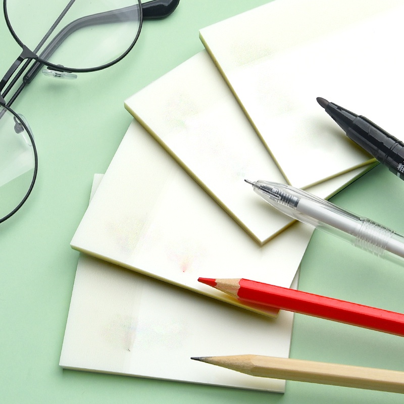 Giấy note ghi nhớ trong suốt giây nhớ học tập take care kiểu dáng đơn giản tiện dụng cho học sinh