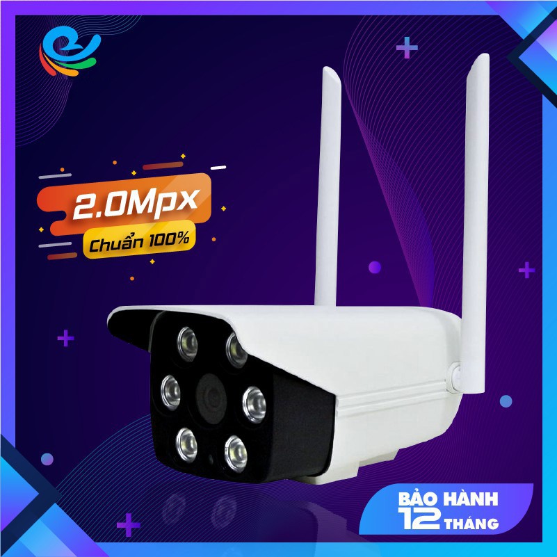 Camera IP YOOSEE Ngoài trời Full HD - Quay đêm có màu - 10B/ Carecam Ngoài trời 2.0MP