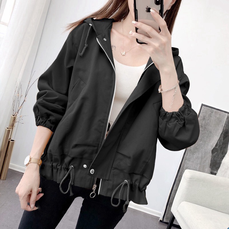 Áo khoác kaki kiểu nữ dây rút lai cực xinh , thiếu nữ teen cho các bạn trẻ THỜI TRANG KOKO MI
