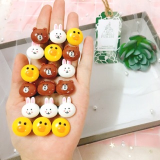 Kẹp vịt 3 gấu line friend ảnh thật