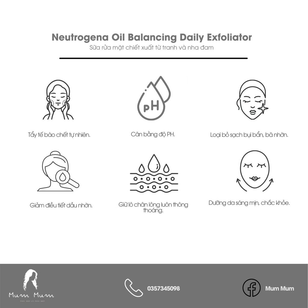 sữa rửa mặt ngăn ngừa mụn cho da dầu NEUTROGENA OIL BALANCING DAILY EXFOLIATOR,150ml | BigBuy360 - bigbuy360.vn
