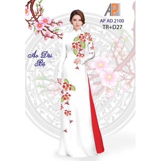 Vải áo dài in hình hoa phượng