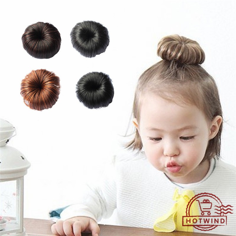 Búi tóc giả gọn nhẹ xinh xắn cho bé gái