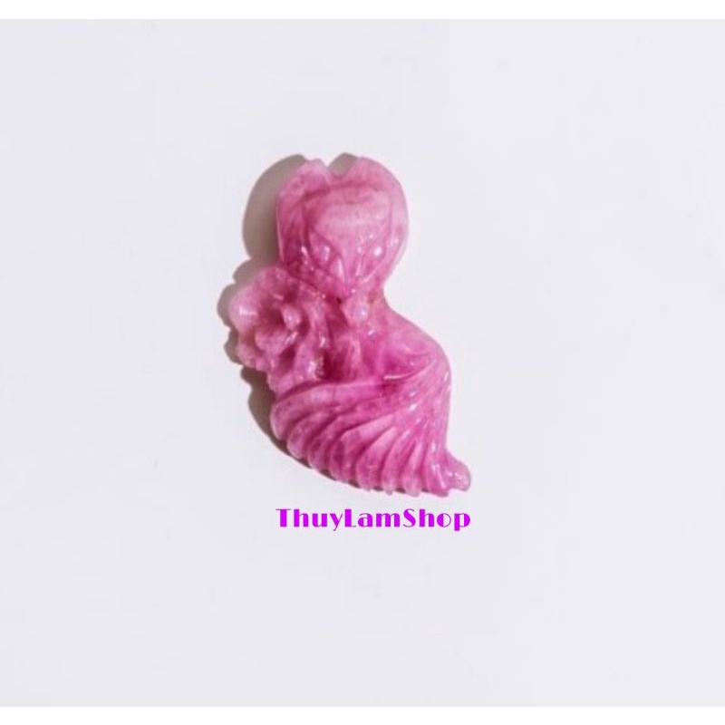 Vòng cổ hồ ly cửu vĩ (9 đuôi) đá R.u B.y chế tác chạm tay thủ công hoàn toàn tự nhiên may mắn tình duyên, giao tiếp