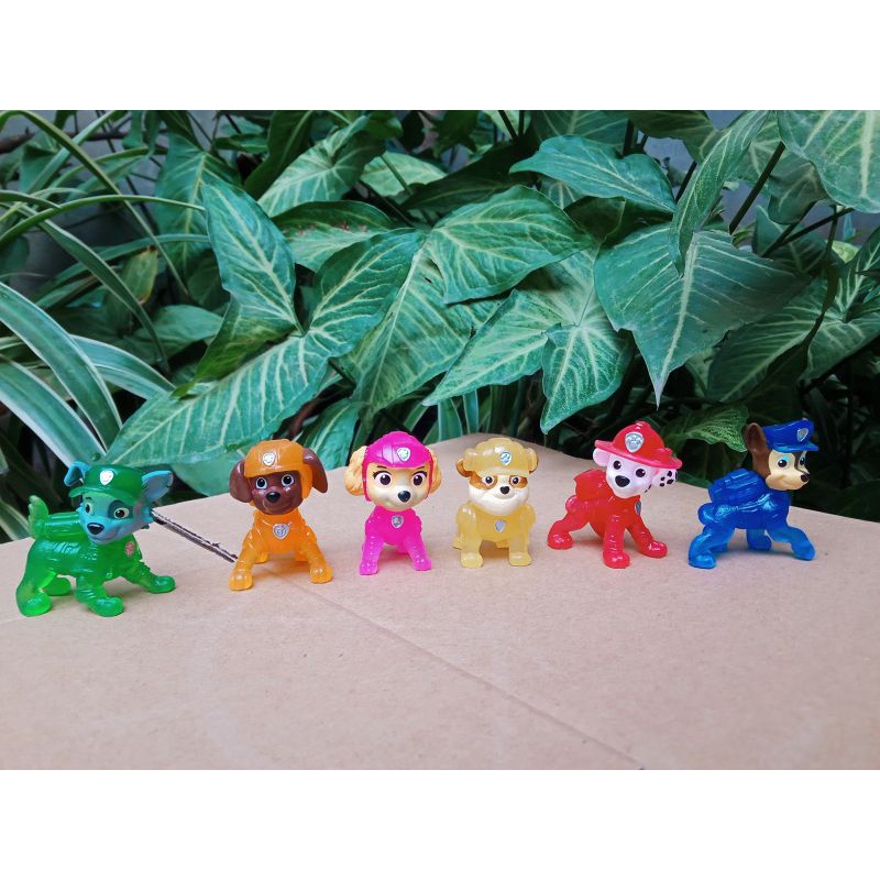 Set 6 chó cứu hộ pawpatrol mini The Movies (phát sáng flash)