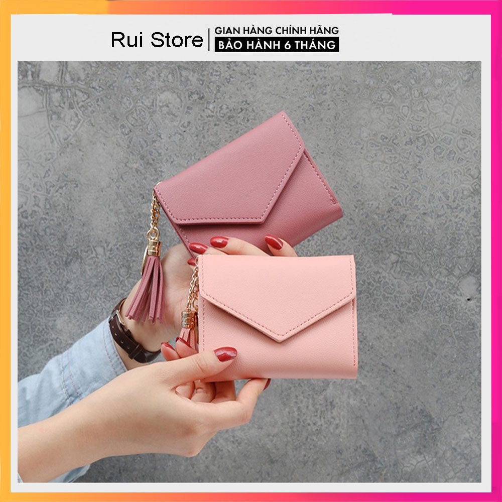 Ví nữ mini cao cấp ngắn cute nhỏ gọn bỏ túi thời trang giá rẻ Rui Store VD10