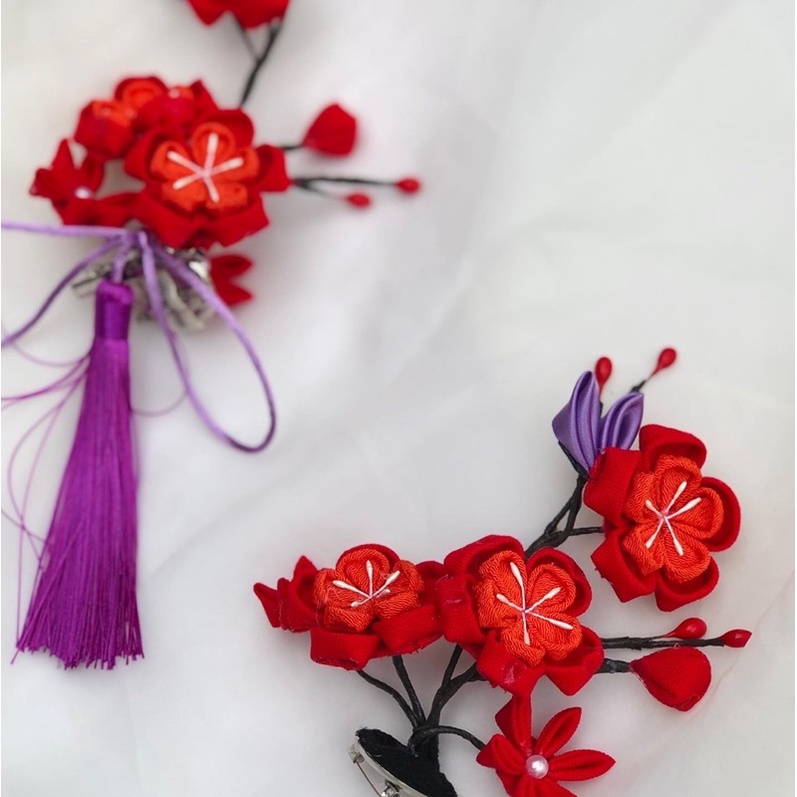 Phụ kiện cosplay Genshin -kẹp tóc , kẹp mũ HuTao