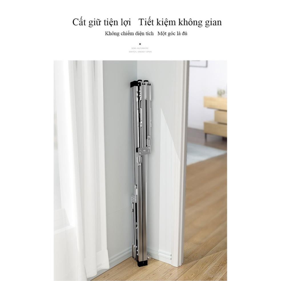 Giá phơi quần áo inox kiểu gập, Phơi chăn co giản đến 2 mét - Home and Garden