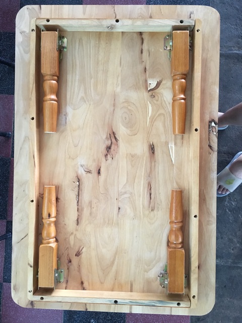 Bàn xếp gỗ học sinh chân tiện lớn 60 x 90 | BigBuy360 - bigbuy360.vn