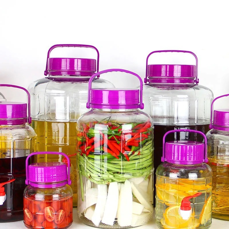 [ MUA 5 BÌNH TẶNG 1 BÌNH 3L ] Bình Ngâm Rượu Thủy Tinh 3L, 5L , 8L, 10L, 12L , 16L , 20L, 35L Quai Xách | BigBuy360 - bigbuy360.vn