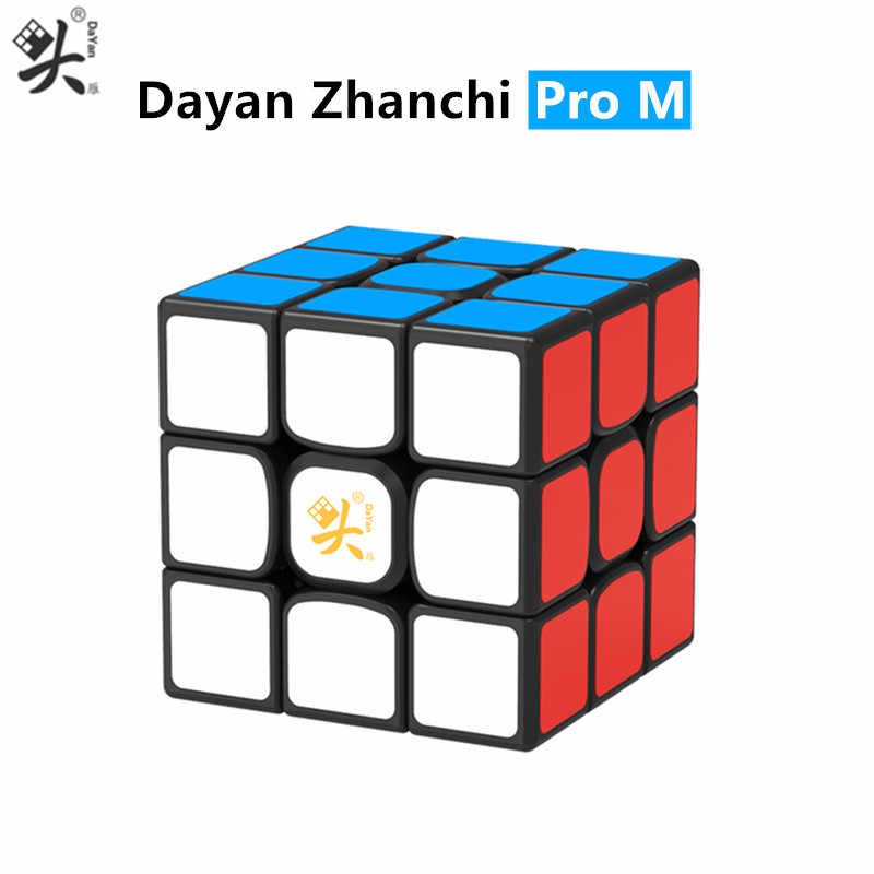 Rubik 3x3 Dayan Zhanchi Pro M Stickerless/Sticker Rubic có nam châm