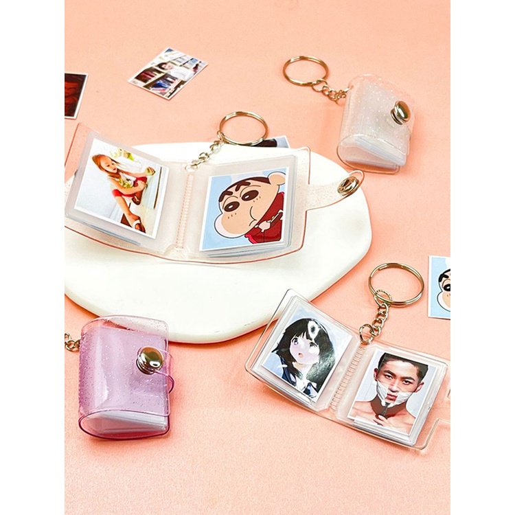 Album Ảnh Mini 1 inch 2 inch Kèm Móc Khóa Sáng Tạo