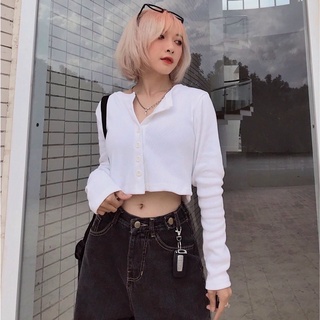 Áo khoác cardigan croptop (kèm ảnh thật)