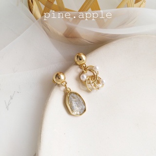 Khuyên tai đính hạt trai nữ tính sang chảnh Hàn Quốc - FREESHIP - Hàng có sẵn (video+ ảnh thât) - HT1