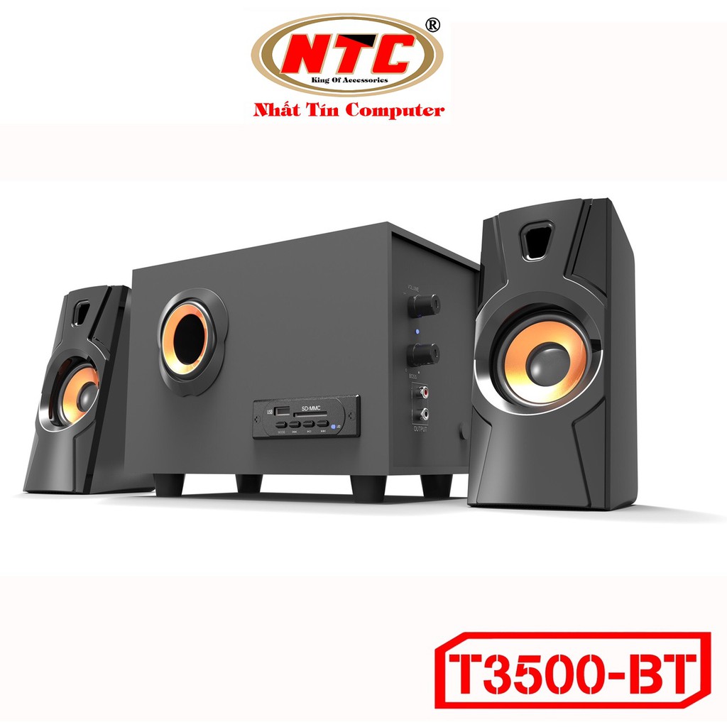 [Mã ELMS9 giảm 6% đơn 300K] Loa vi tính 2.1 kiêm Bluetooth USB thẻ nhớ Bosston T3500-BT / T3600-BT công suất 20W (Đen)