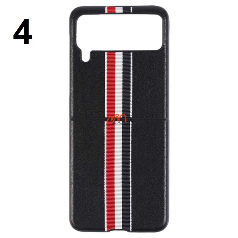 Ốp Lưng Da Kiểu Thom Browne Samsung Z Flip 3