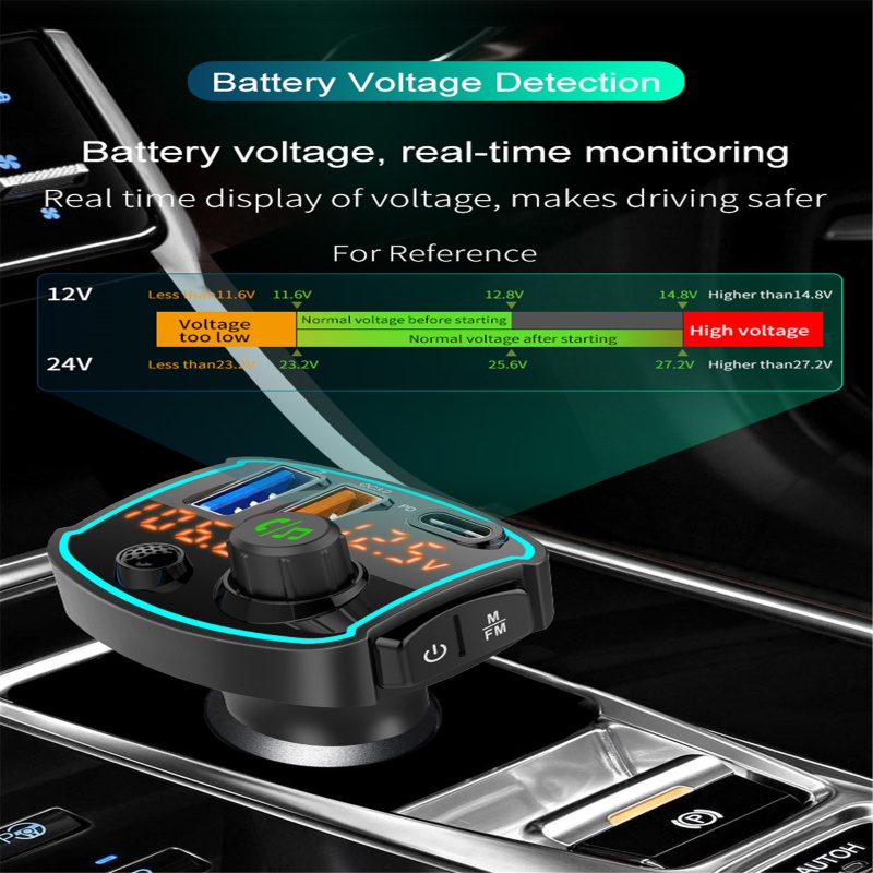 Thiết Bị Nhận Tín Hiệu Âm Thanh Bluetooth 5.0 Không Dây Cho Xe Hơi