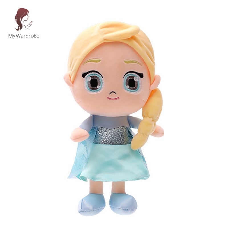 Gối nhồi bông siêu mềm hình công chúa Elsa Anna Frozen cho bé