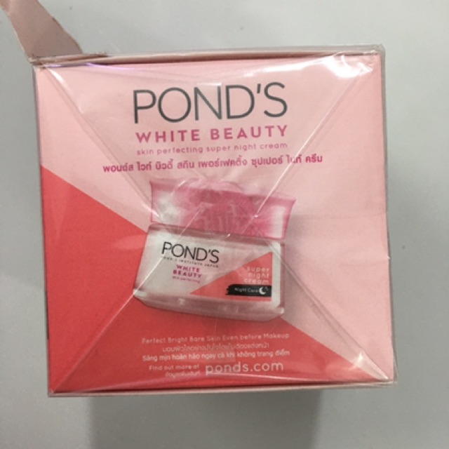 Kem Dưỡng Da Trắng Hồng Rạng Rỡ POND'S White Beauty Ban Đêm 50g