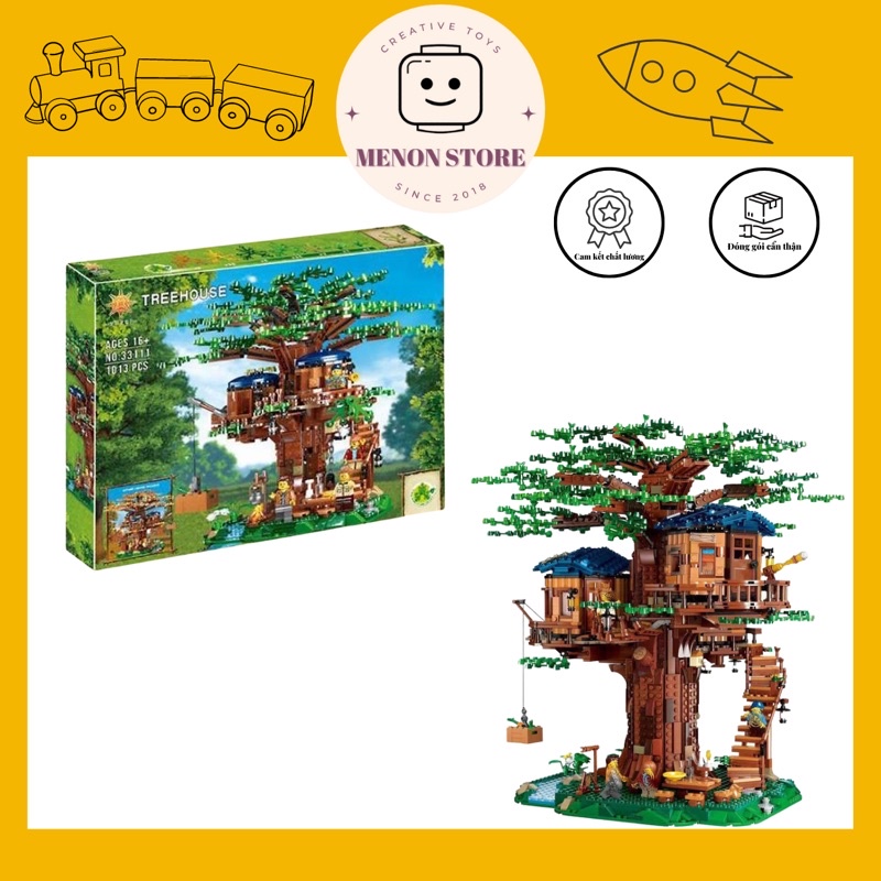 Đồ chơi lắp ráp Treehouse 33111 mô hình ngôi nhà trên cây - Xếp hình thông minh