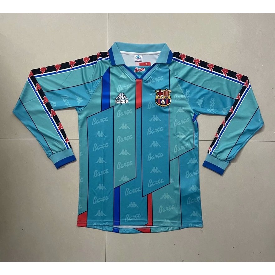 Áo Thun Đá Banh Tay Dài 96/97 Barcelona Cao Cấp