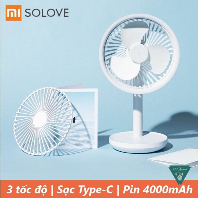 Combo 3 Quạt tích điện mini Xiaomi