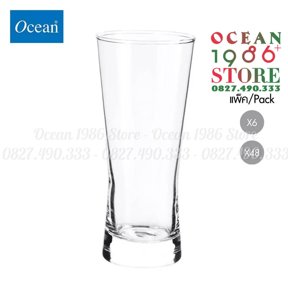 Giá Sỉ Ocean Thái Lan - Bộ 6 Cốc Bia Thủy Tinh Metropolitan Cỡ Trung – B21312 – 330ml