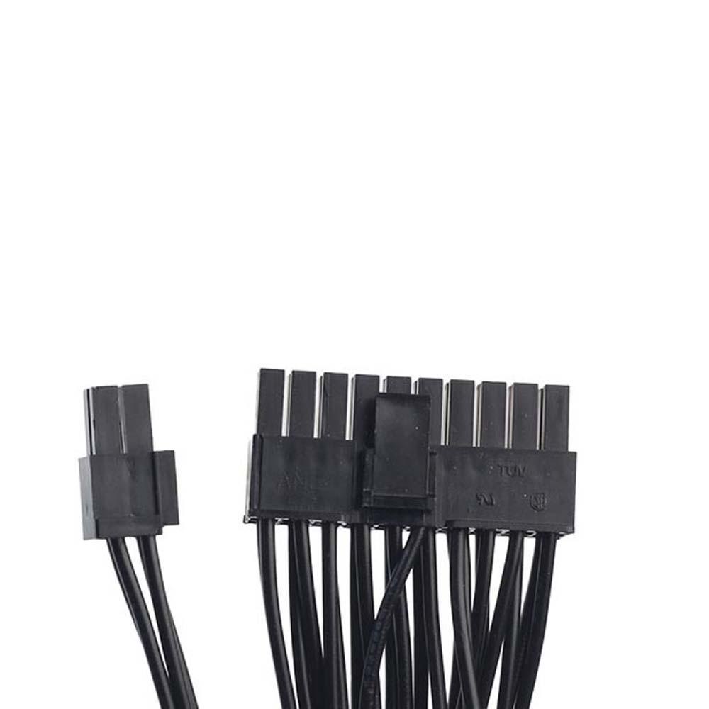 Dây Cáp Nối Dài PSU Kép 24Pin 20 + 4pin Cho Máy Tính Mining ATX ADD2PSU