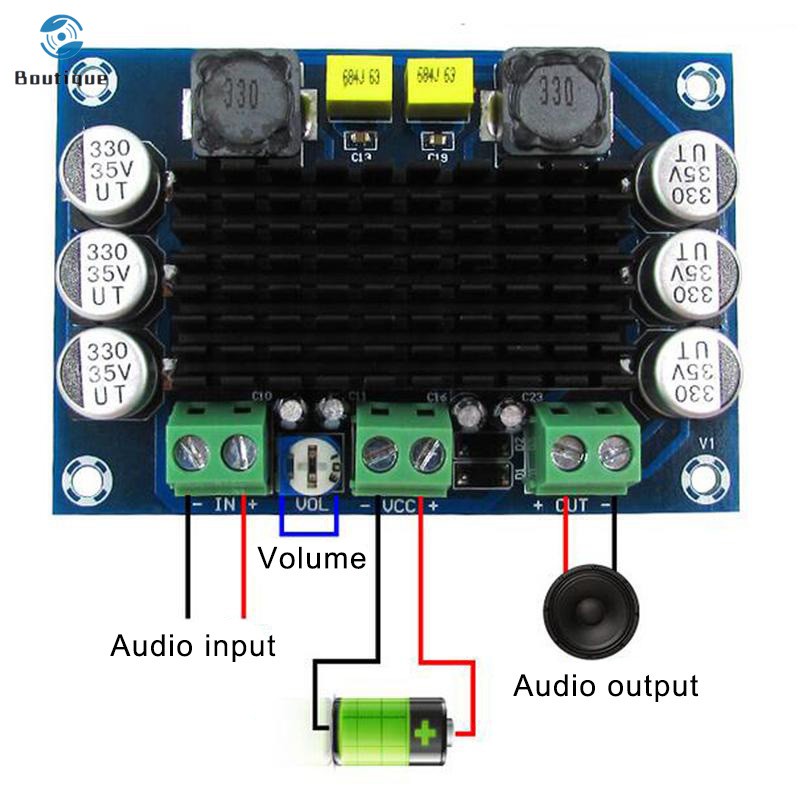 Bảng mạch khuếch đại âm thanh kỹ thuật số XH-M542 một kênh 100W