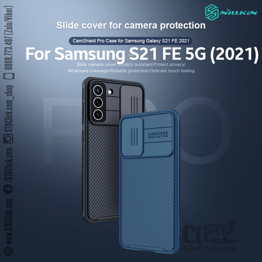 ỐP LƯNG SAMSUNG S21 FE 5G 2021 NILLKIN CAMSHIELD PRO BẢO VỆ CAMERA CHÍNH HÃNG