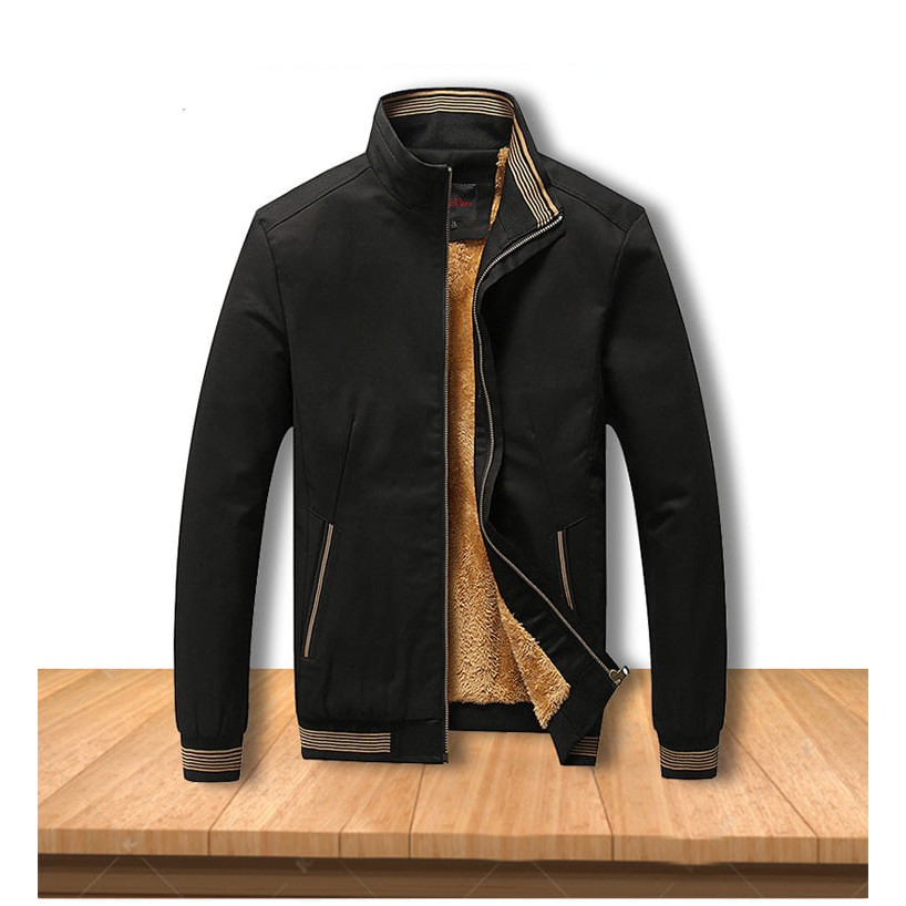 Áo khoác nam AK105 - Áo khoác kaki lót lông mới 2021