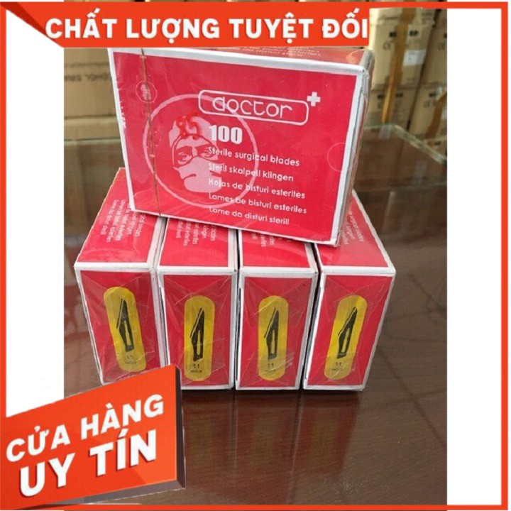 Dao nặn mụn doctor dùng cho spa và phẫu thuật số 11 ( hộp 100 cái )