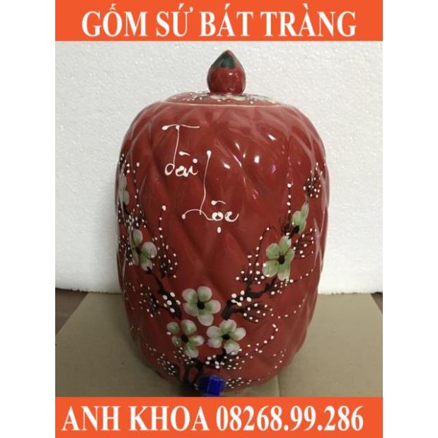 Vò nước 10l Bát Tràng - Gốm sứ Bát Tràng Anh Khoa