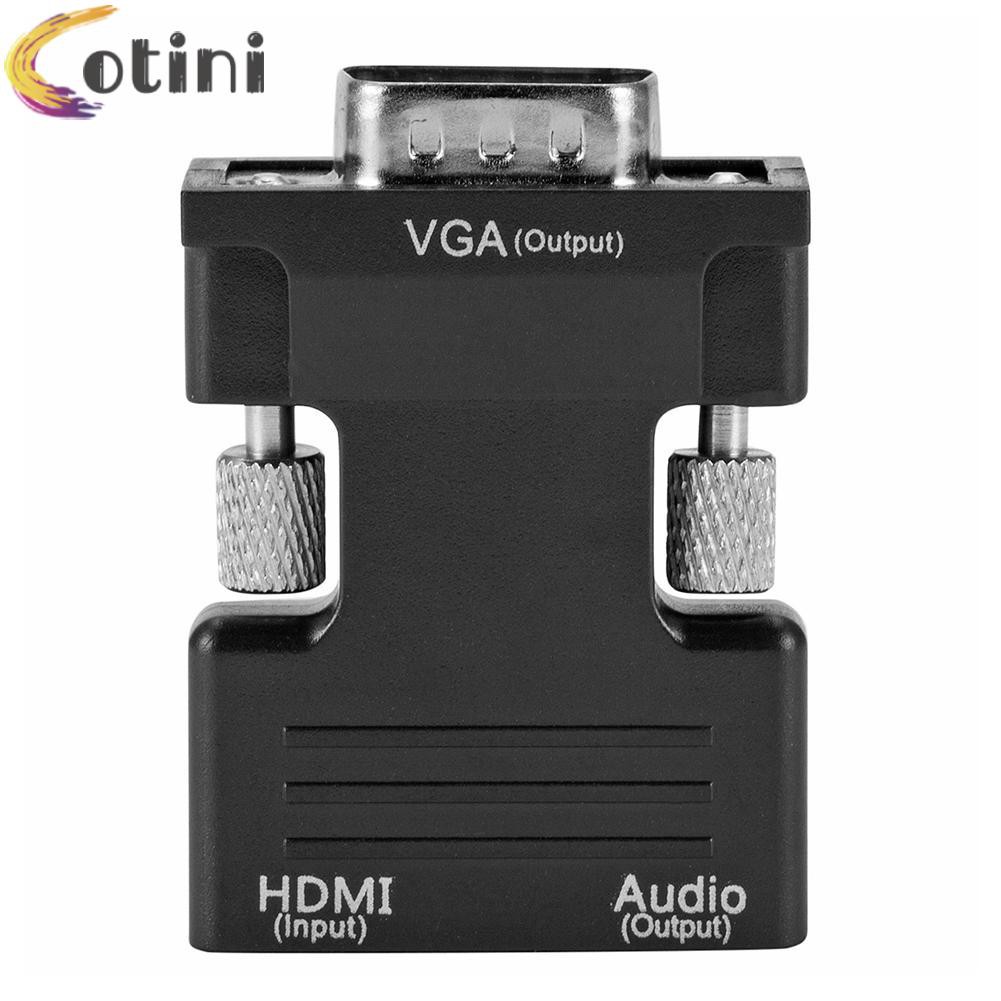 Bộ Chuyển Đổi Hdmi Cái Sang Vga Hỗ Trợ Âm Thanh 1080p