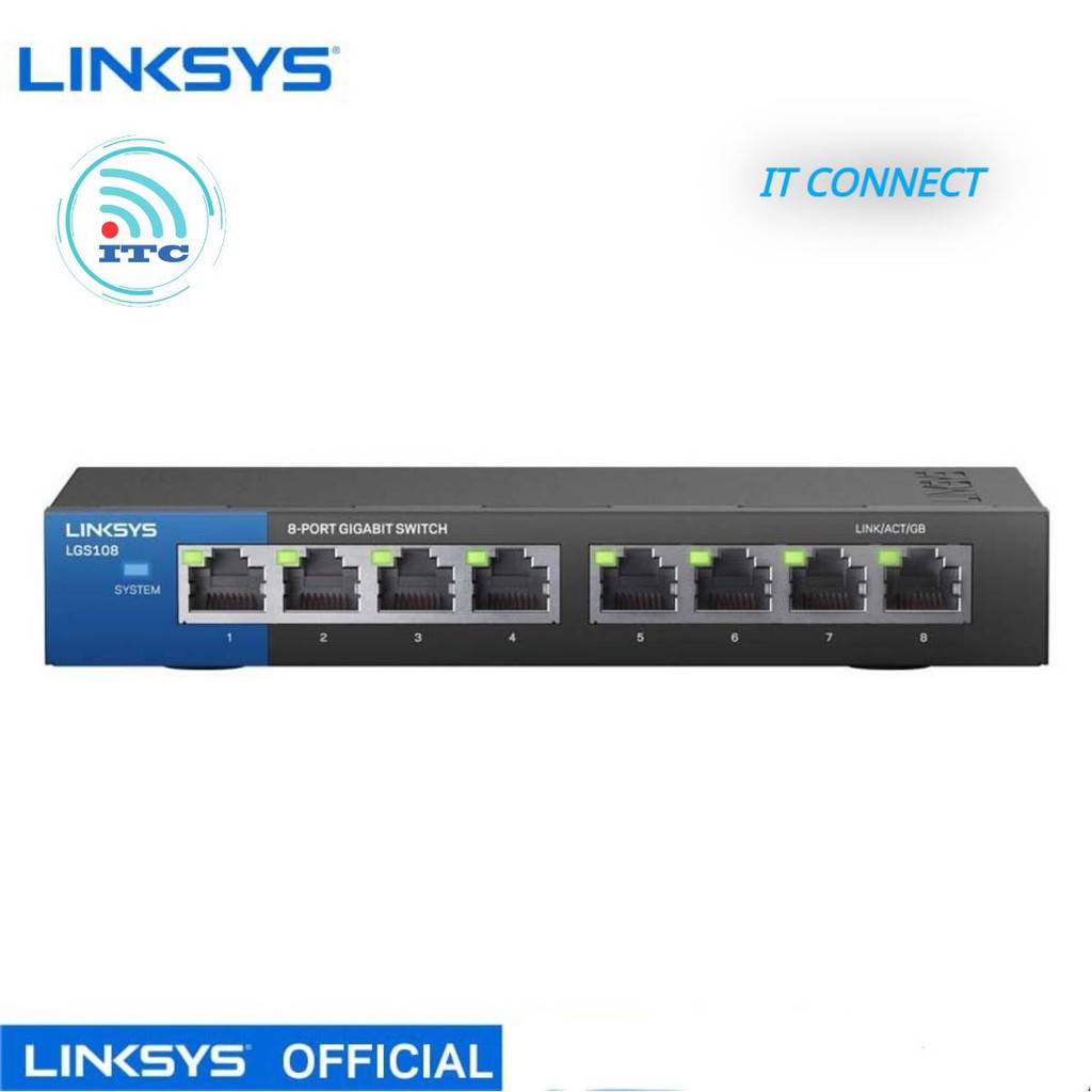 Linksys Switch 8 Port Gigabit -LGS108- Hàng Chính thumbnail