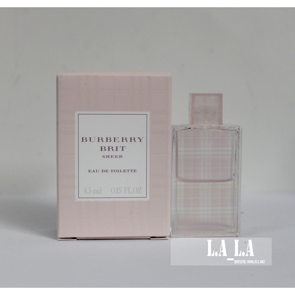 Nước hoa Burberry Brit Sheer 5ml Nước hoa mini