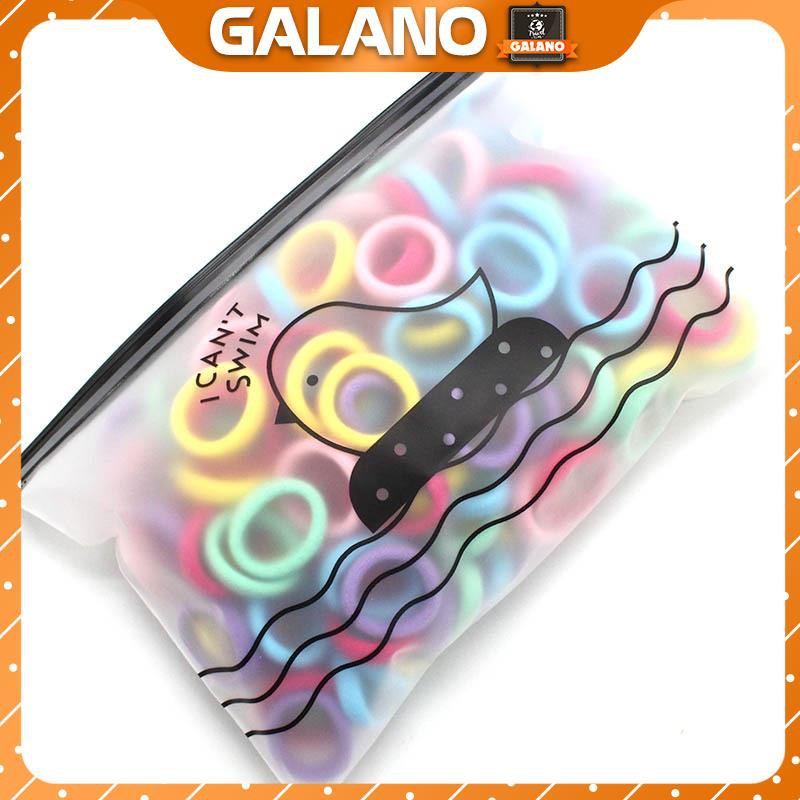 50 Dây buộc tóc GALANO dây chun buộc tóc nỉ co giãn nhiều màu sắc thời trang phong cách Hàn Quốc cho nữ FAH-001309