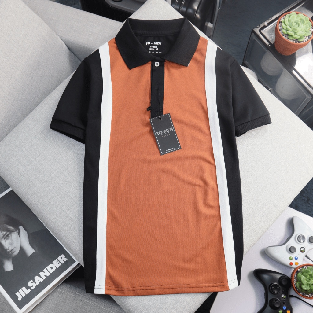 Áo Thun Nam Polo Phối Màu Đẹp Mắt Thiết Kế Cổ Trụ Cài Nút Lịch Lãm Chất Cotton Mềm Co Giãn Tốt Mặc Đẹp NEW UNISEX