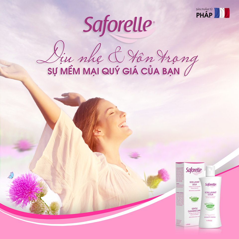 [Mini 30ml] Dung Dịch Vệ Sinh SAFORELLE Gentle Cleansing Care - HÀNG CHÍNH HÃNG